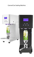 Machine de scellage entièrement automatique et intelligente de haute qualité pour boissons en conserve avec bouchon en aluminium, idéale pour les salons de thé et les cafés