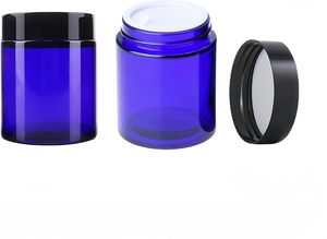 Tarro de vidrio ámbar de boca ancha de 2oz, 3oz, 8oz, 17oz, 500ml con tapa de aluminio para cuidado de la piel, polvo suelto, crema, mascarilla facial y crema para ojos. - Product Image 5