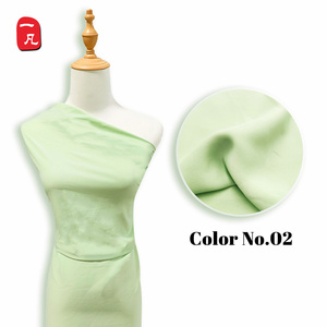 95% Polyester 5% Spandex Chống-Nhăn 50D Cotton Cảm Thấy Đồng Bằng Satin Vải Cho Phụ Nữ Quần Áo Bộ Dresses - Product Image 6