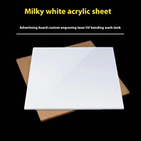 Plaque acrylique blanc laiteux transparente PS Plaque de diffusion givrée PC Gravure Découpe laser Diffuseur pour éclairage LED