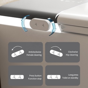 ANYI <strong>Full</strong>-Function Smart Bidet Toilet Intelligent Automatic Adjustment Voice <strong>Command</strong> Rimless WC Seat Heating Floor-Mounted - Product Image 6