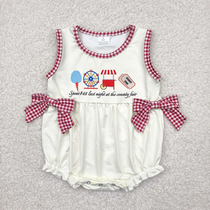 Wholesale Toddler Baby Summer Outfits Spent $48 Last Night At The County Fair Print Shorts Set Little Kids Clothes for Girl Boy - Product Image 3