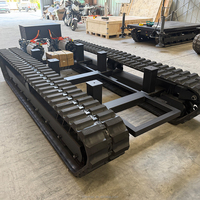 Châssis à chenilles hydrauliques télécommandés électriques personnalisés pour engins de génie civil tout-terrain