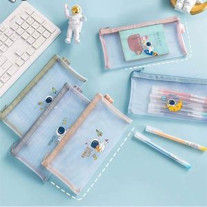 Clear Transparent Large Capacity Kawaii Cute Plastic School Kid Pencil Case & <b>Bags</b> for Zipper Bill Storage <b>Bag</b> - Product Image 2
