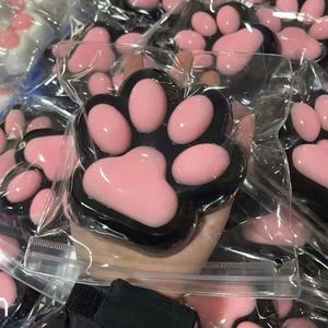 Wholesale Cat Paw 12X12CM Kawaii Animal Paw Factory Customize Silicone Taba Squishy Taba TPR Mochi Squishy Novelty <b>Gift</b> - Product Image 2