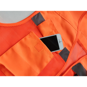 CITICITY Hi-Viz <b>Security</b> Construction Vest Reflective Polyester Jacket with Logo Customized Safety Uniform <b>Tape</b> - Product Image 3