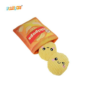 Famipet sacchetto di patatine di nuovo Design personalizzato morbido farcito <span class=keywords><strong>Pet</strong></span> <span class=keywords><strong>Squeak</strong></span> <span class=keywords><strong>Toy</strong></span> Squeaky peluche per cani per animali domestici - Product Image 3