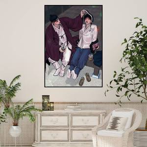 Comic P-Painter of the N-Night Poster Prints Etiqueta <span class=keywords><strong>de</strong></span> <span class=keywords><strong>la</strong></span> pared Pintura Dormitorio Sala <span class=keywords><strong>de</strong></span> estar Decoración Oficina Hogar Autoadhesivo - Product Image 4