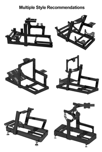 Simulateur profil aluminium volant personnalisé Cockpit simulateur de jeu de conduite superbe Cockpit avec vraie chaise course - Product Image 4