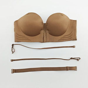 Высококачественный бесшовный бюстгальтер без бретелек с открытыми плечами - Product Image 4