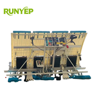 RUNYEP Machine à repiquer le riz à moteur essence durable 4 rangs, garantie 1 an, utilisation facile, avec vidéo explicative