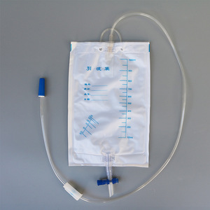 Sac de drainage d'urine transparent jetable pour adultes avec échelle de mesure et tube 1000 ml, usage unique, qualité médicale - Product Image 2