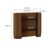 Comptoir de réception moderne, durable et minimaliste pour centre commercial, hôtel, bureau, boutique, maison ou bar