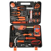 Ensemble d'outils électriques de 35 pièces, kit d'électricien, outils de réparation professionnels, entretien ménager, bricolage, câblage, kit d'outils portables