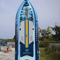 Planche à pagaie de pêche gonflable ultra large grande planche de surf pour les eaux océaniques pour bateau gonflable de poisson