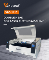 Doble cabezal 1610 1810 cnc cortador láser Ruida control 100w 130w 150w