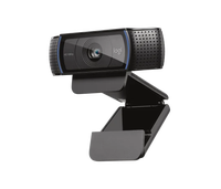 Logitech C920 Pro HD Webcam 1080P Autofokus USB Kamera Web dengan Mikrofon Stereo Ganda untuk Streaming Langsung Konferensi Video PC