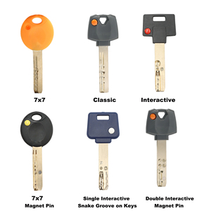 Cao an ninh chính Khoảng Trống Tùy Chỉnh Kính thiên văn pin tương tác pin từ trống phím - Product Image 2