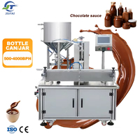Machine de remplissage automatique à pompe rotative pour pâte de chocolat à haute viscosité et liquides visqueux, avec agitation, pour l'industrie alimentaire