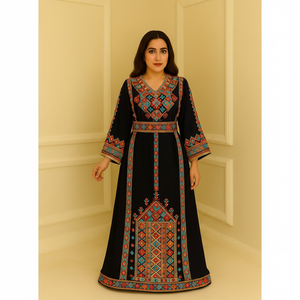 ชุดเดรสยาวผ้าซาตินเปิดไหล่ข้างเดียวแนวโรแมนติกชุดเดรสงานพรอมลายดอกปักลายผ้านุ่มตรงเป็นมิตรต่อสิ่งแวดล้อมตกแต่งสำหรับงานปาร์ตี้ - Product Image 1