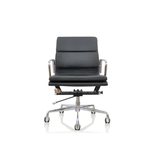 QS-OLC01 Swivel Office Task For Meeting Modern Low Back Soft Pad Office Chair PU Or Leather Executive Chair