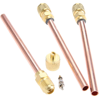 Vanne manuelle à broche YOD pour système CVC, pour la recharge de réfrigérant, avec accès de service durable, pour tubes en cuivre anti-fuite de 30/50mm R134a R22 1/4" OD