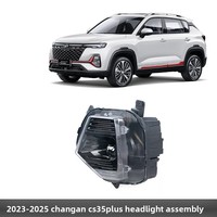 Conjunto de Faros Delanteros LED y Luces de Parachoques Delanteros de 35W 12V para Changan CS35 PLUS 2023-2025, Compatibilidad con Automóviles OLIVER
