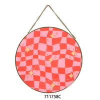 Cadre photo miroir en métal doré Hongchuang, nouveau style Art Déco, fait main, revêtement poudré, impression UV, décoration murale artisanale pour la maison