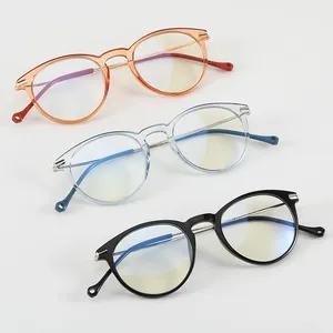 热卖近视眼镜Tr90和金属电脑防蓝光眼镜时尚蓝光阻挡眼镜架