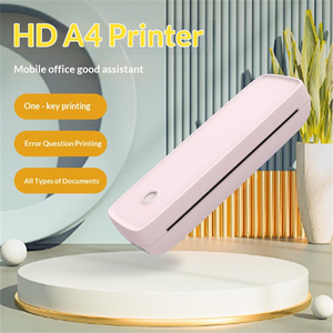 Imprimante thermique portable sans fil A80 A4, mini imprimante de bureau, 2600mAh, Bluetooth, étiquettes, maison, bureau, enseignement, impression à une touche - Product Image 1