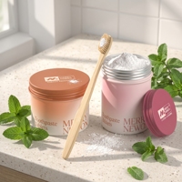 Pot en aluminium de qualité alimentaire pour poudre dentifrice, impression couleur, conteneur vide pour poudre blanchissante pour les dents