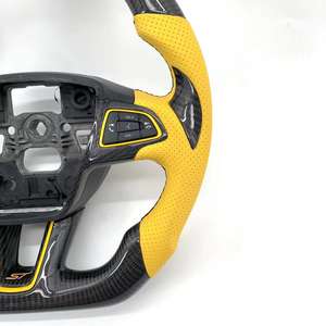 Volant en fibre de carbone véritable pour <span class=keywords><strong>Ford</strong></span> <span class=keywords><strong>Focus</strong></span> <span class=keywords><strong>MK3</strong></span>/<span class=keywords><strong>MK3</strong></span> RS/<span class=keywords><strong>MK3</strong></span> <span class=keywords><strong>ST</strong></span>/SE 2015 2016 <span class=keywords><strong>2017</strong></span> 2018 avec pièces intérieures personnalisées pour voiture - Product Image 3