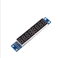 MAX7219 7 Segmen 8 Digit Templat Tampilan Tabung Mikrokontroler Mendukung Modul Kontrol Bertingkat untuk Arduino MCU/ 51/ AVR/ STM32