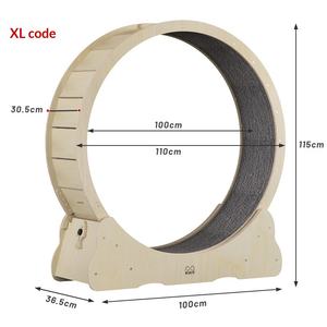 Roue d'exercice pour chat, <span class=keywords><strong>tapis</strong></span> roulant pour chat, multicolores, silencieux, en bois massif, grand modèle, disponible en bois à haute teneur en fibres ou en bois - Product Image 6