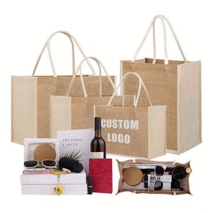 Bolsas de Yute Personalizadas al por Mayor para Regalos, Compras y Mujeres, con Logotipo - Product Image 1