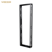 Ventanas corredizas verticales de aluminio ascendentes para apartamentos de primera clase Wazzor