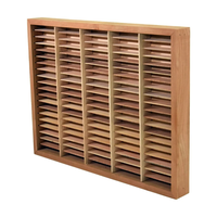 Organisateur de cassettes en bois massif personnalisé pour 100 cassettes, support de rangement pour cassettes encadré en bois de cerisier