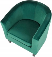 Meubles d'intérieur modernes, velours, velours, vert émeraude, canapé simple rembourré
