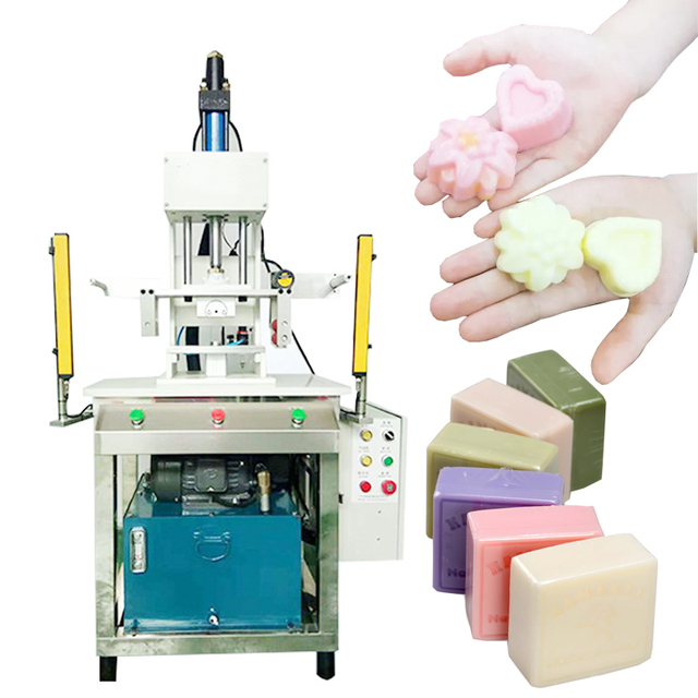 Hydraulic Laundry Hand Soap Pressing Shaping Machine Logo Printer Stamper Pneumatic Soap Production Cutting Line Engine