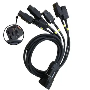Break out socapex cable para cable de alimentación IEC AC cable de alimentación