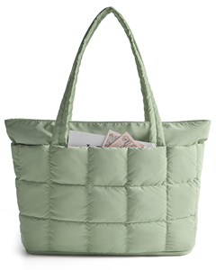 Bolsa de Mano Grande para Mujer, Expandible, Acolchada, para el Trabajo, Viajes, Gimnasio, Ligera - Product Image 5