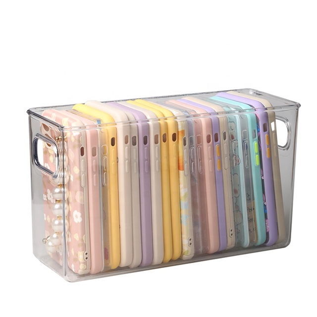 2025 Weview Multifunctional Acrylic Storage Box for iPhone 17 Pro Max Waterproof Mobile Phone Case for Desk Use