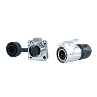Prise femelle LC16 2-9 broches haute puissance étanche IP67 pour connecteur industriel, courant nominal 10A, courant nominal de la prise 5A, alliage de cuivre
