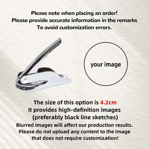 定制设计塑料压花印章系列银色便携式压花钳，适用于婚礼/派对请柬DIY，无需墨水 - Product Image 6