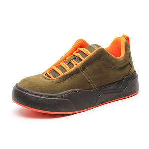 Zapatos Casuales de Moda para Hombre, Primavera/Otoño, Punta Redonda, Parte Superior de Cuero Patentado, Suela de EVA, Cómodos, de Suela Gruesa - Product Image 1