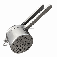 Keukenaccessoires Eco-vriendelijke 3-in-1 roestvrijstalen draadhaak aardappelpersen groente- en fruitmolen handmatig