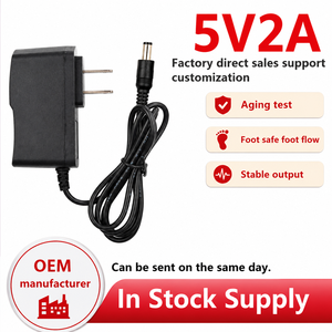 5V2A DC Power <b>Adapter</b> ABS Plug-In Connection US Gauge Set-Top Box Mobile Hard Disk Fiber Optic Transceiver Splitter <b>Switch</b> for - Product Image 4