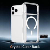 Coque de téléphone magnétique transparente pour iPhone 18 Pro MAX, coque de protection transparente antichoc pour iPhone 17, logo personnalisable