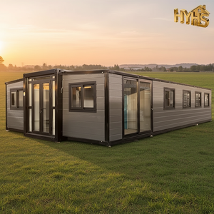 大型20英尺40英尺可扩展集装箱活动房5卧室轻钢预制小户型移动住宅客厅 - Product Image 1