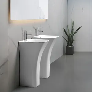 Totem One Piece Wall-hung Washbasin ceramic bathroom sink standing wash basin toilet product